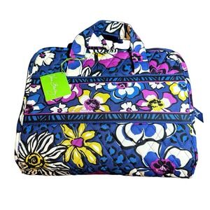 Vera Bradley Hanging Organizer African Violet Floral Quilted Travel Toiletry Bag